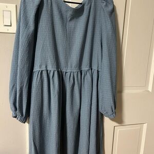 Amazon Women's Long Sleeve Blue Dress